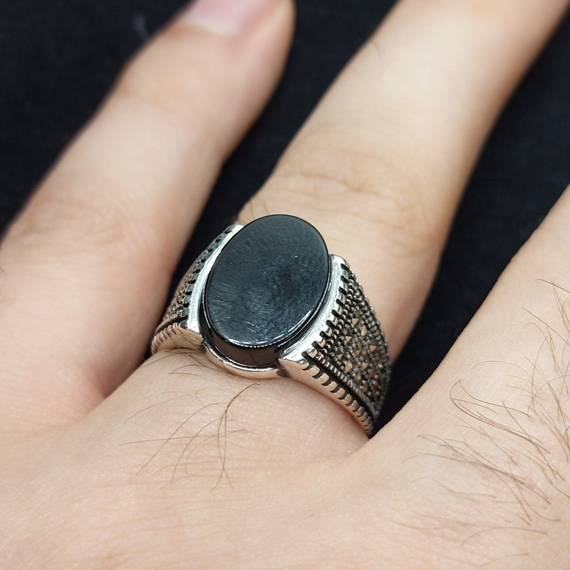 انگشتر نقره مردانه جی تی ای مدل جی نایس