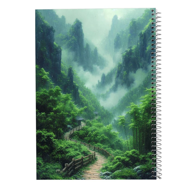 دفتر شطرنجی 50 برگ مدوپد طرح طبیعت کد DF15435