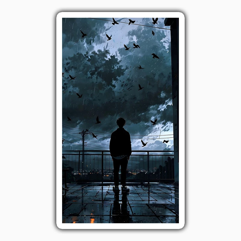 استیکر لپ تاپ و موبایل بووم طرح پسرانه کد LM24