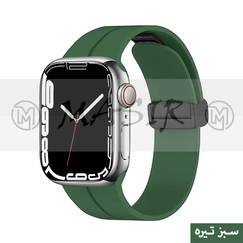 بند مسیر مدل Bracelet Correa Magnetic مناسب برای اپل واچ سری 1/2/3/4/5/6/7/8/9/SE سایز 38/40/41 میلی متری
