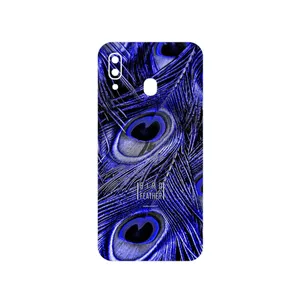 MAHOOT Purple Feather Cover Sticker for Samsung Galaxy M10s