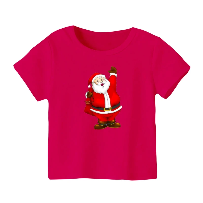 تی شرت آستین کوتاه بچگانه مدل بابانوئل کریسمس کد 3