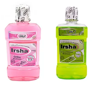 دهانشویه ایرشا مدل ارتودنسی و درخت چای حجم 250 میلی لیتر مجموعه 2 عددی