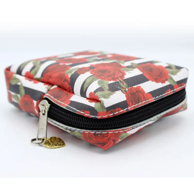 کیف لوازم آرایش زنانه طرح گل مدل CB-021