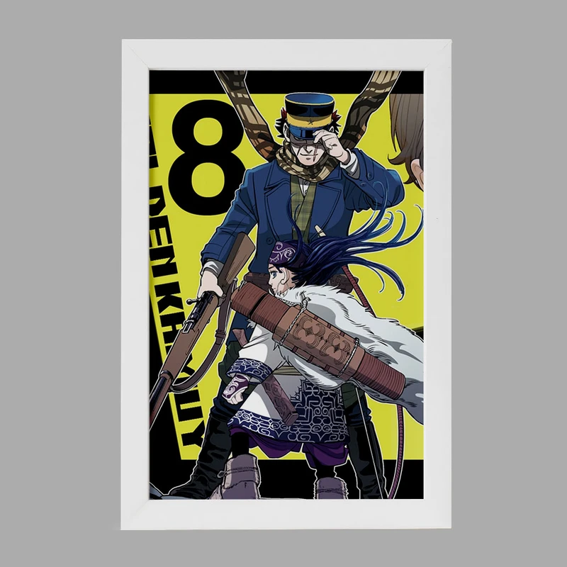 تابلو خندالو مدل سایچی انیمه کامویی طلایی Golden Kamuy کد 23714