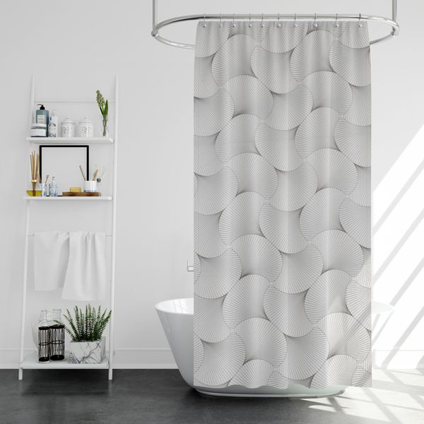 پرده حمام پیسو مدل BZ-69 سایز 180x200 سانتی متر