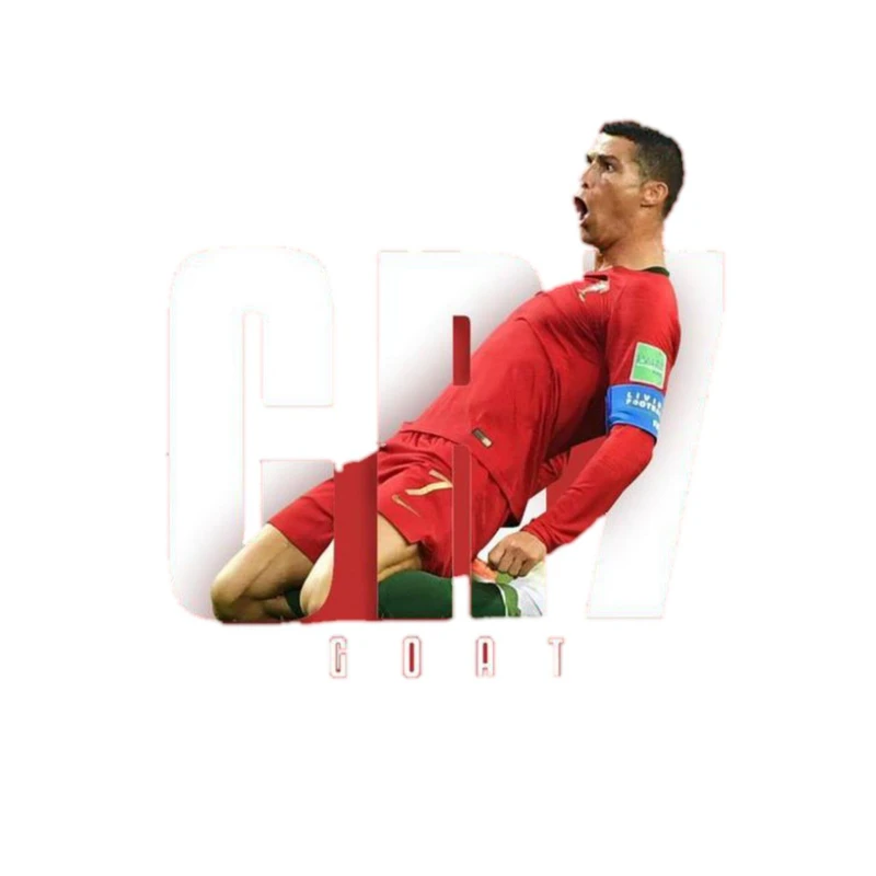 استیکر پارچه و لباس پاد آفرین مدل فوتبالی کریستیانو رونالدو کد 2663