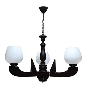 لوستر سه شعله چشمه نور کد G708/3-BR