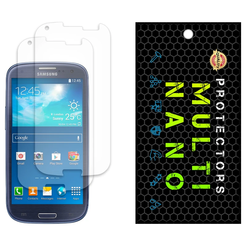 محافظ صفحه نمایش مات مولتی نانو مدل X-S2M مناسب برای گوشی موبایل سامسونگ Galaxy S3 بسته دو عددی