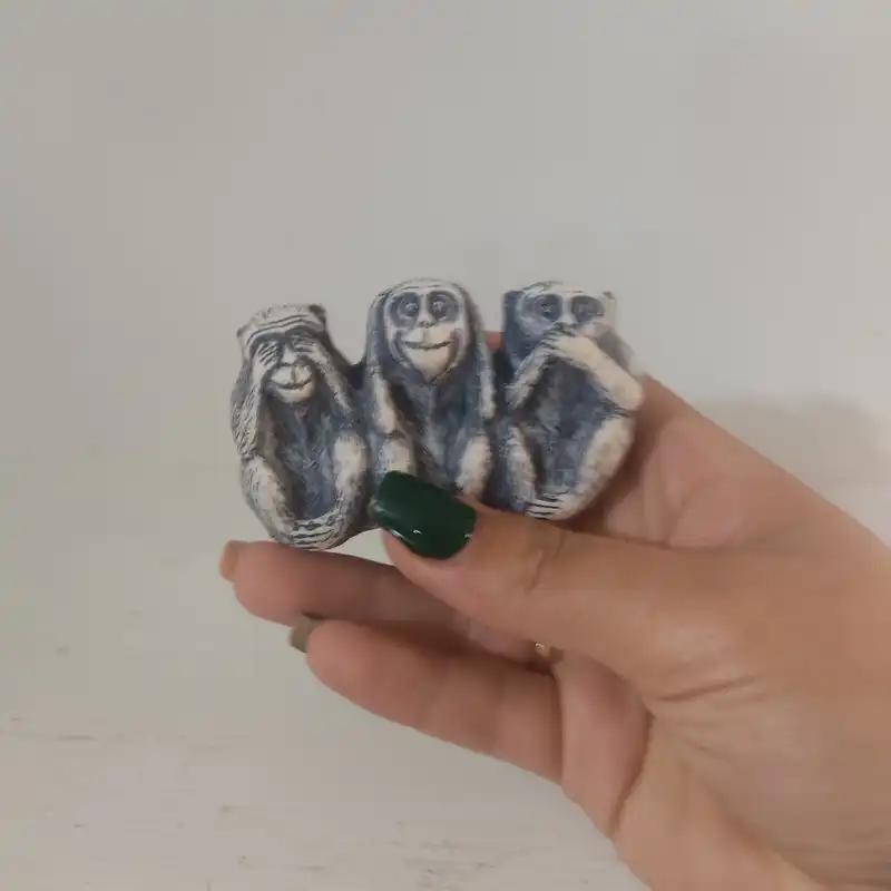 مجسمه مدل سه میمون خردمند