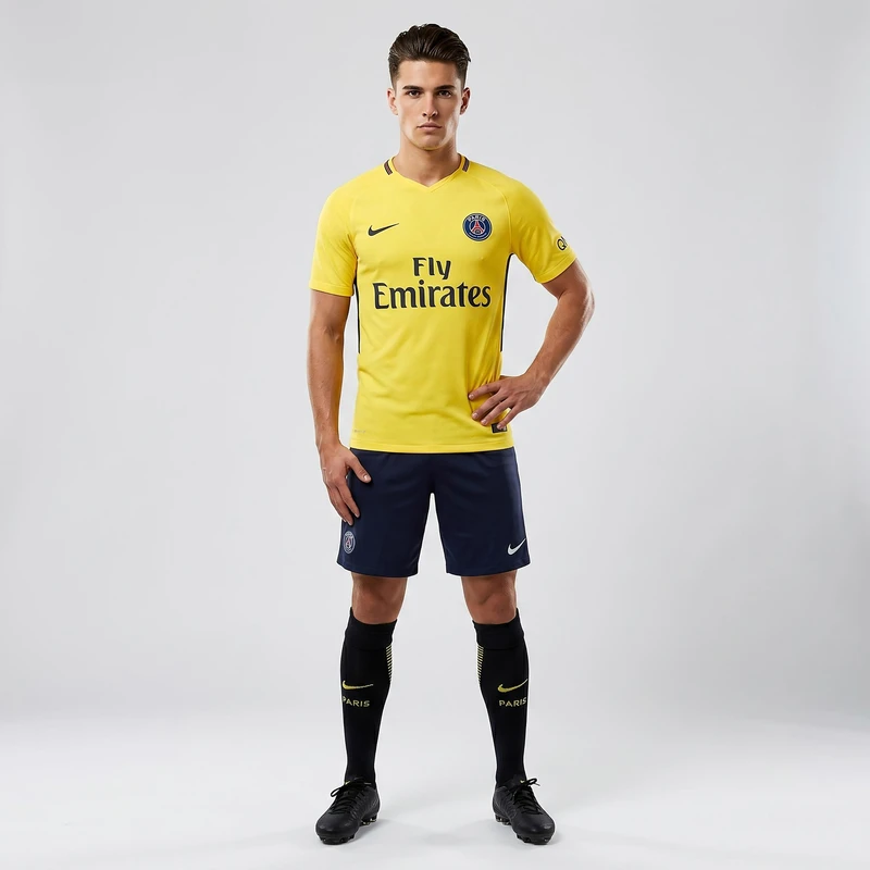 تی شرت ورزشی آستین کوتاه مردانه نایک مدل PSG 