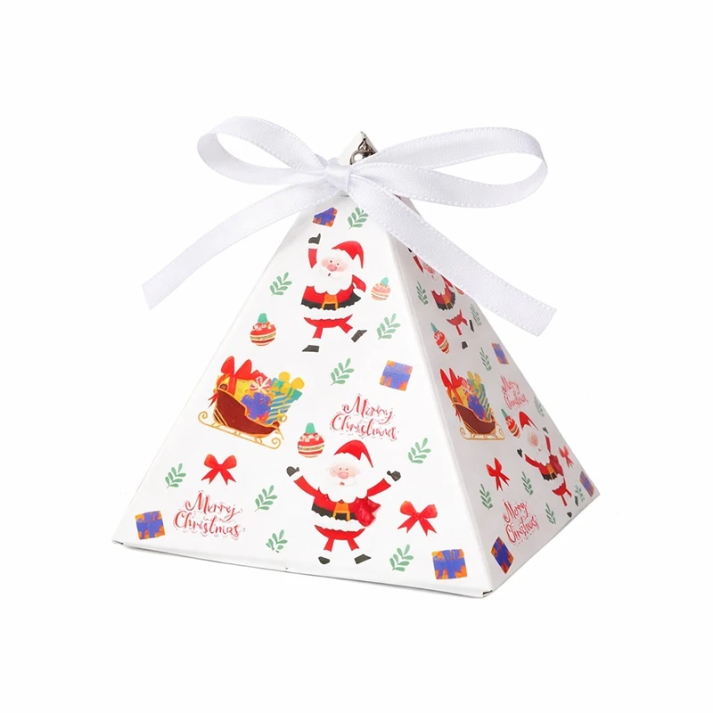 جعبه هدیه مدل فانتزی طرح زمستان برفی مجموعه 4 عددی