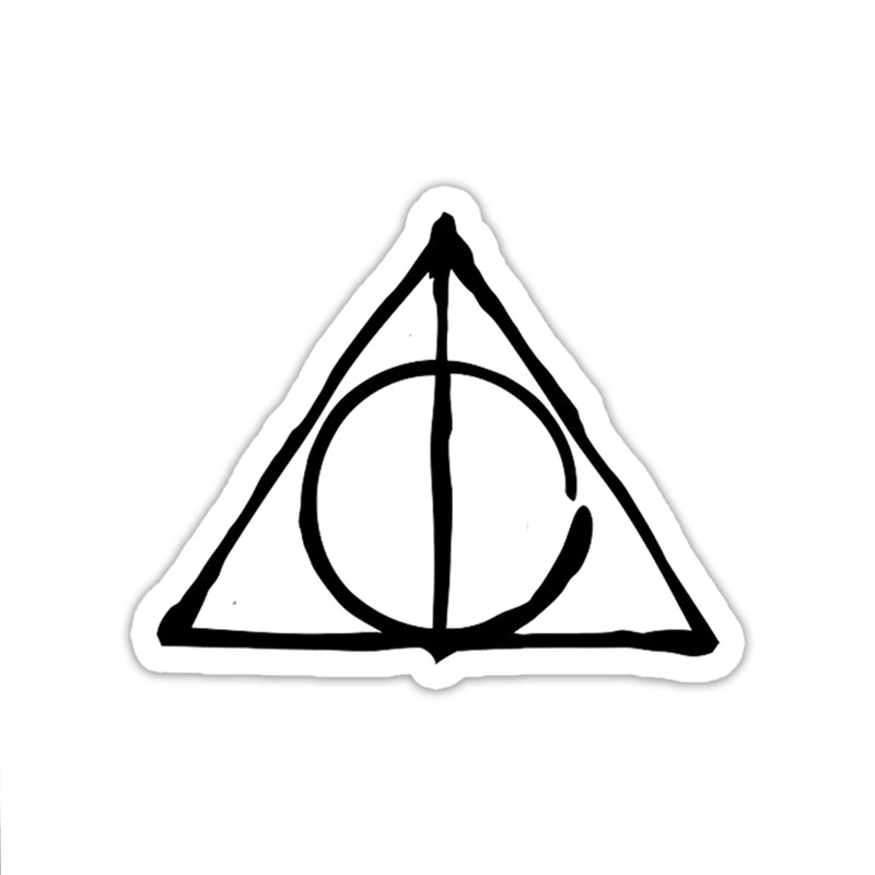 استیکر لپ تاپ مدل Deathly Hallow
