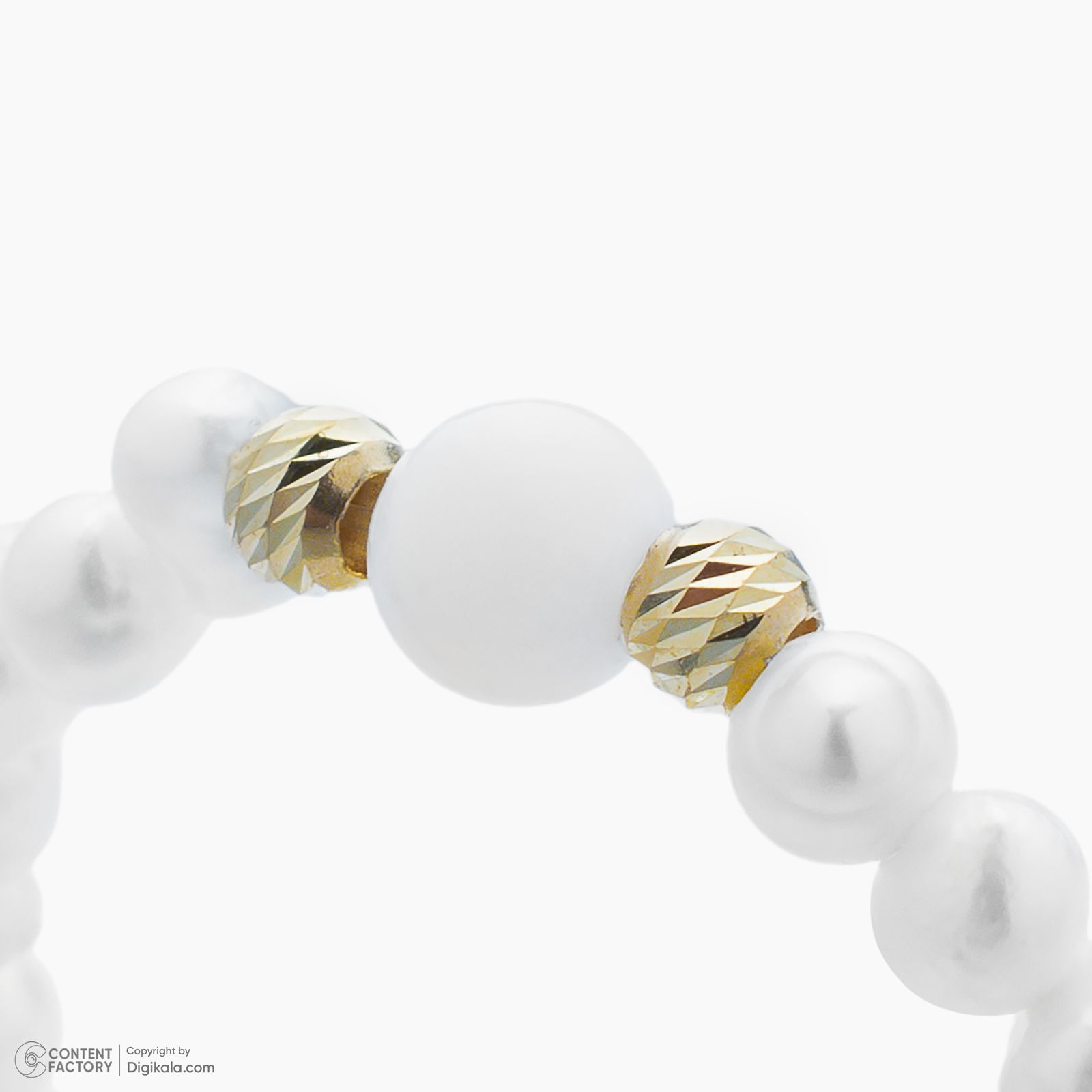 انگشتر طلا 18 عیار زنانه ناریا مدل مروارید سایز 56 -  - 5