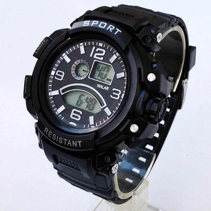 ساعت مچی دیجیتال پسرانه والار مدل کرنومتر آلارم چراغ دارSPORT