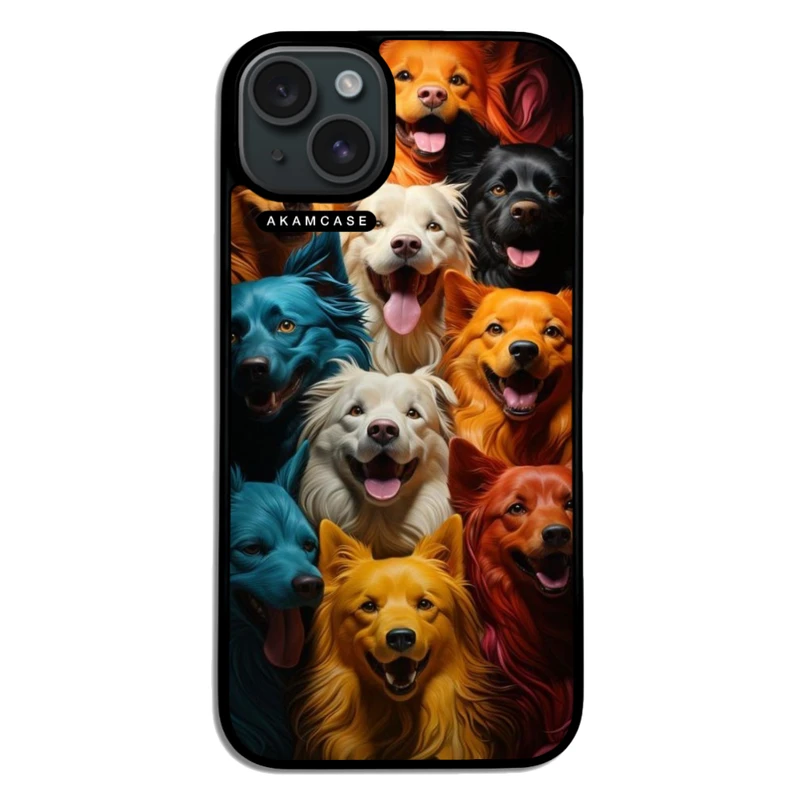 کاور آکام مدل AMC-WA15PLUS-DOGS-22 مناسب برای گوشی موبایل اپل iPhone 15 Plus