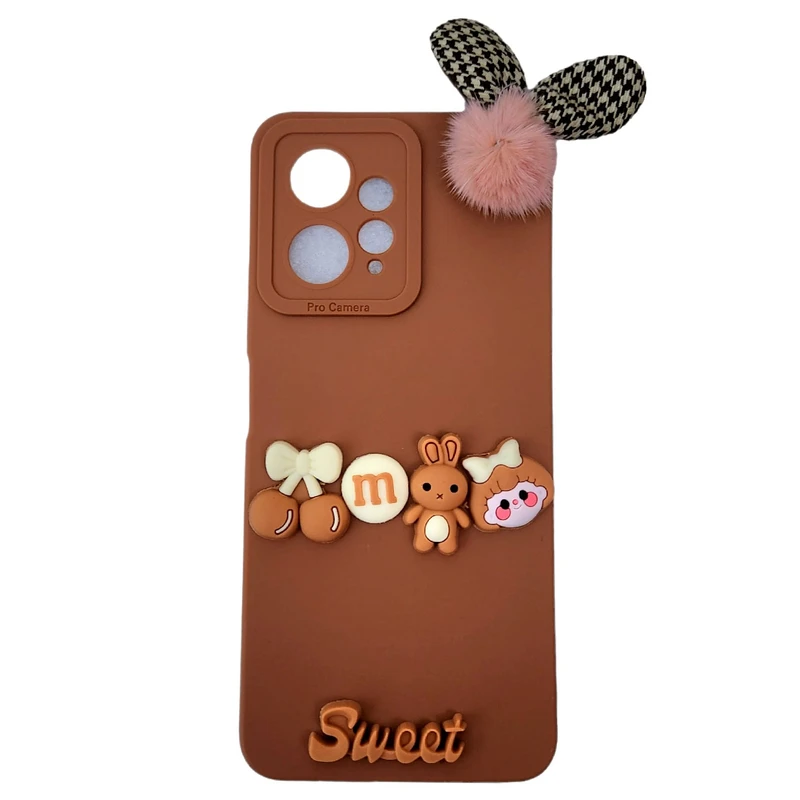 کاور طرح عروسکی برجسته مدل sweet مناسب برای گوشی موبایل شیائومی Redmi Note 12 4G 