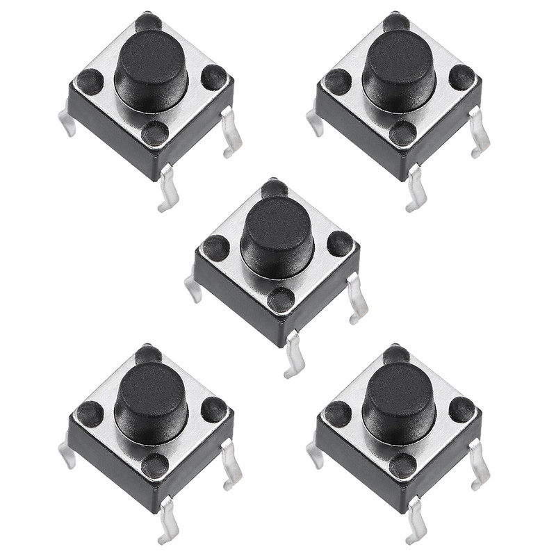 میکرو سوئیچ مدل Vertical-6×6×6-4P بسته 5 عددی