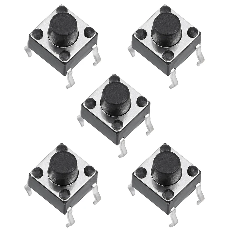 میکرو سوئیچ مدل Vertical-6×6×6-4P بسته 5 عددی