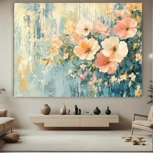 تابلو بوم طرح مخمل نقاشی مدل گل کد FP105935