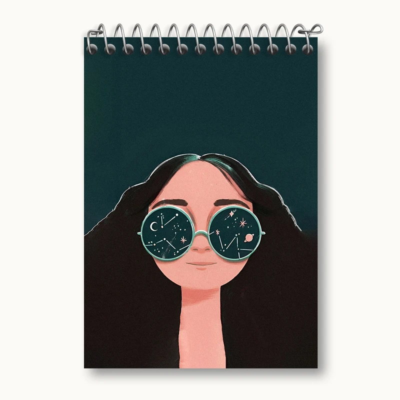 دفتر یادداشت 50 برگ خندالو طرح دخترانه کد N3167