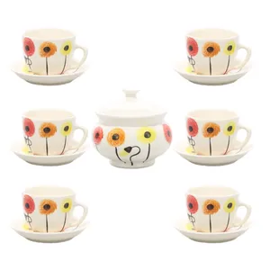 سرویس چای خوری 13 پارچه مدل شقایق کد PO-069