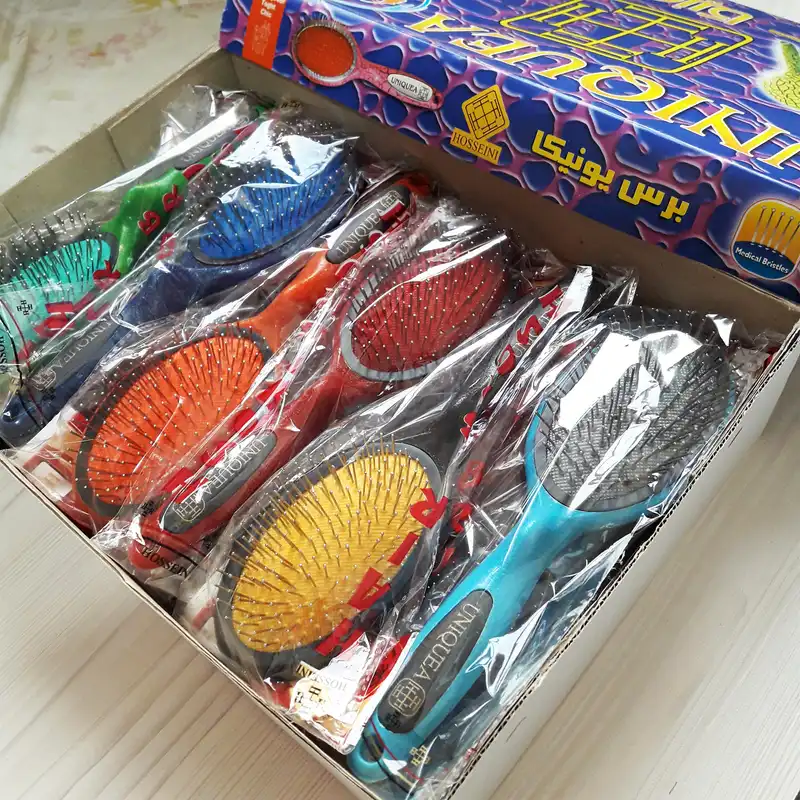 برس مو یونیکا طرح الوان بسته 12 عددی