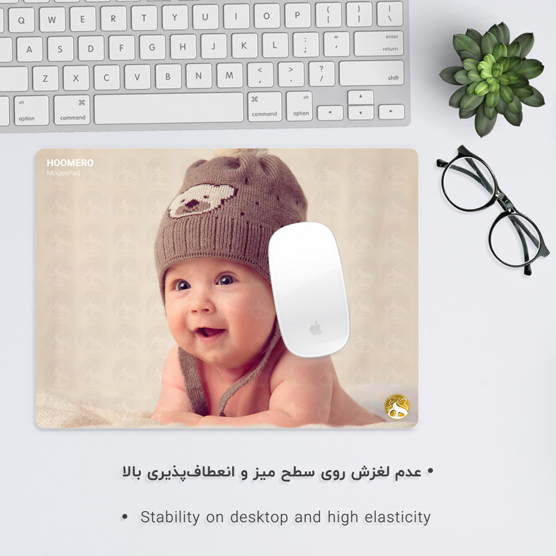 ماوس پد هومرو طرح دختر ناز مدل A1548-1