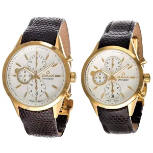 ست ساعت مچی عقربه ای زنانه و مردانه اوماکس مدل mg09g65-ml09g65