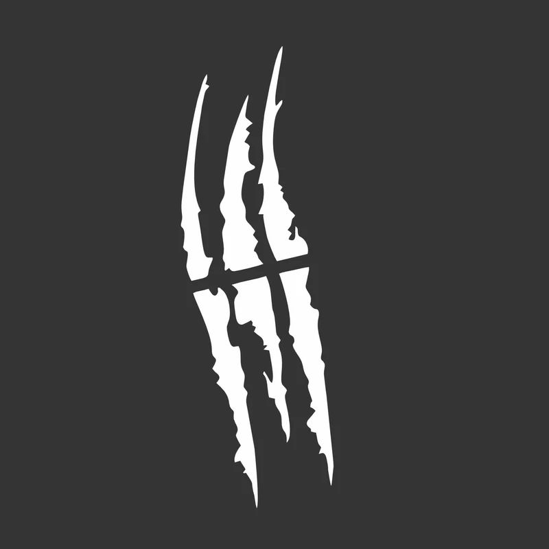 برچسب بدنه خودرو  طرح پنجه شبرنگ کد SH01