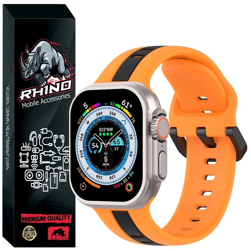 بند راینو مدل Silic-2C مناسب برای ساعت هوشمند اسمارت واچ T1000 Ultra