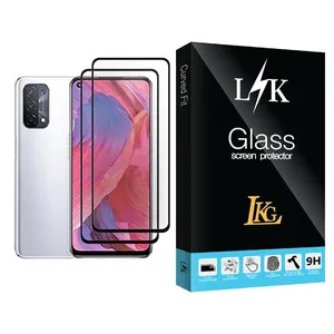LKG LK Glass MIX002 Screen Protector For Oppo A74 5G Pack Of 2