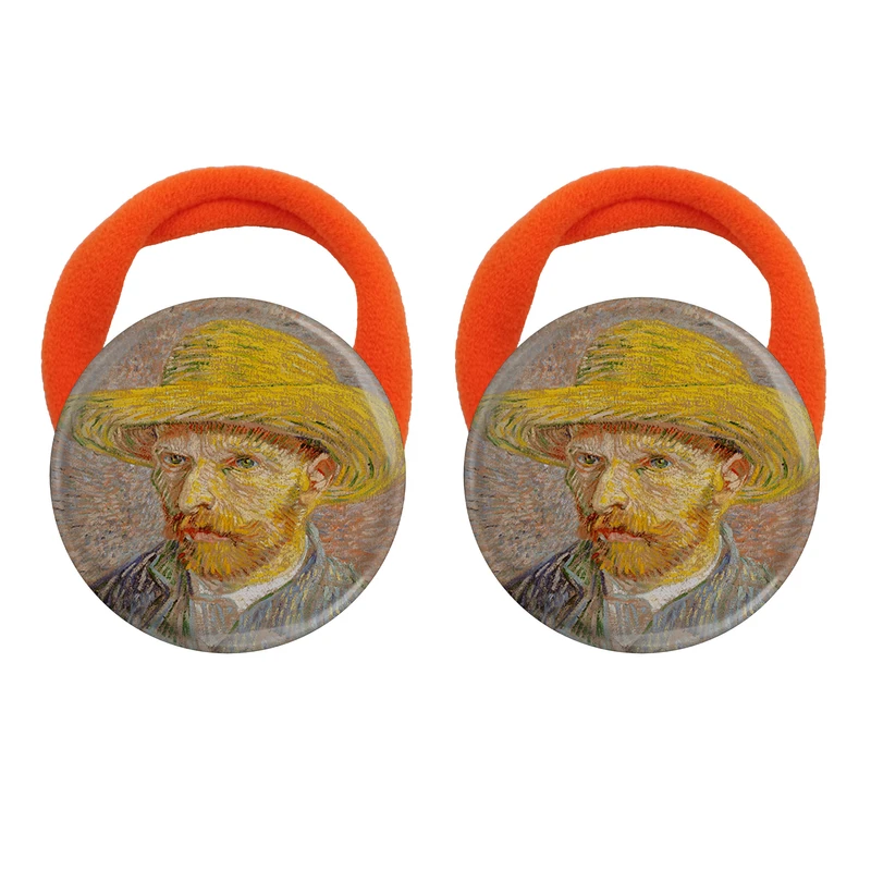 کش مو زنانه مدل نقاش ونسان ون گوگ کد S15146 بسته دو عددی