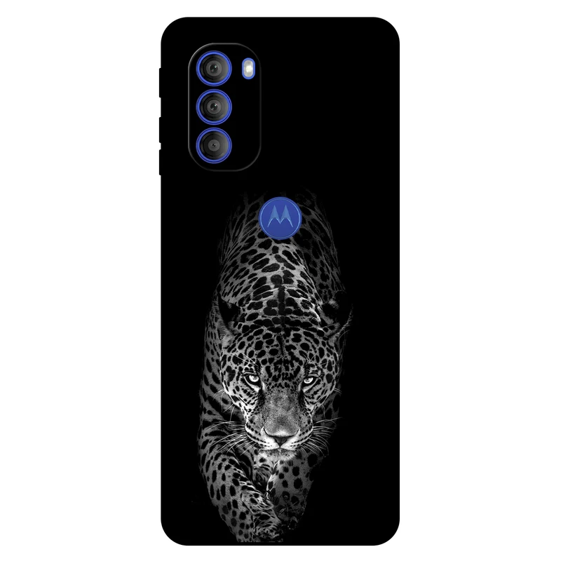 کاور مگافون طرح پلنگ مدل 1879 مناسب برای گوشی موبایل موتورولا Moto G51 5G
