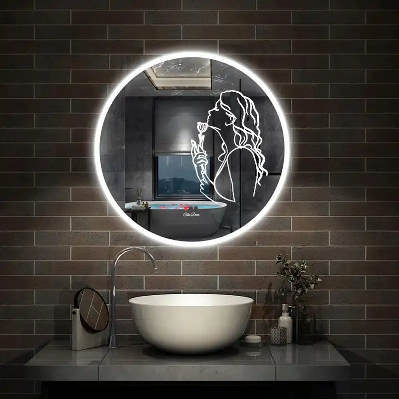 آینه سرویس بهداشتی تارا دکور مدل حرکتی کد ic120