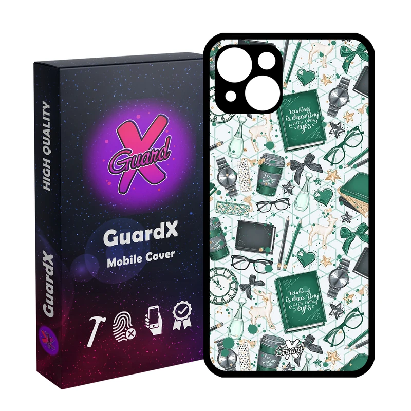 کاور گارد ایکس طرح کتاب مدل Glass10289 مناسب برای گوشی موبایل اپل iPhone 13