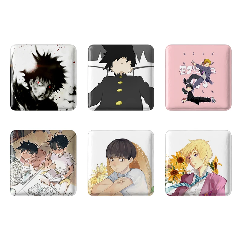 مگنت خندالو طرح انیمه موب سایکو Mob Psycho 100 کد 1538B مجموعه 6 عددی