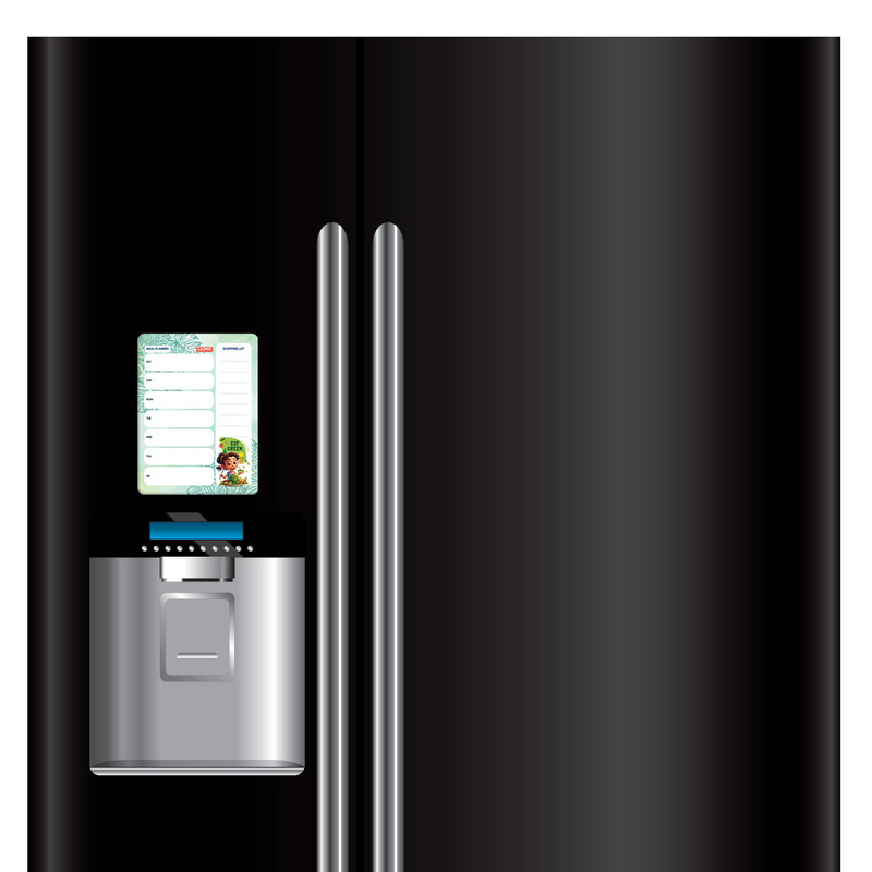 تخته وایت برد لاژید مدل برنامه غذایی گیاهخواری سایز 14x18 سانتی متر