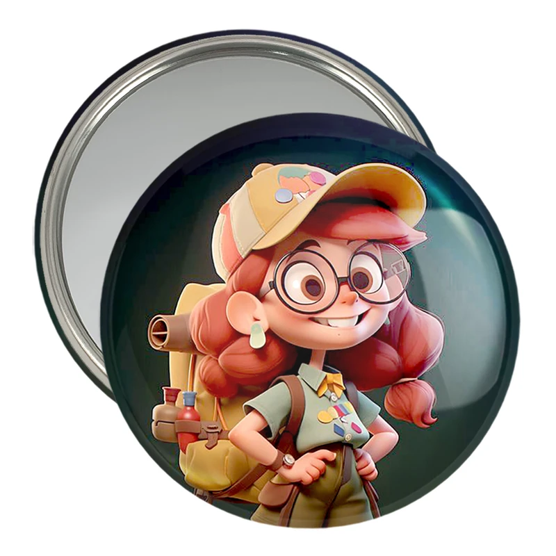 آینه جیبی خندالو مدل دخترانه کد 28817