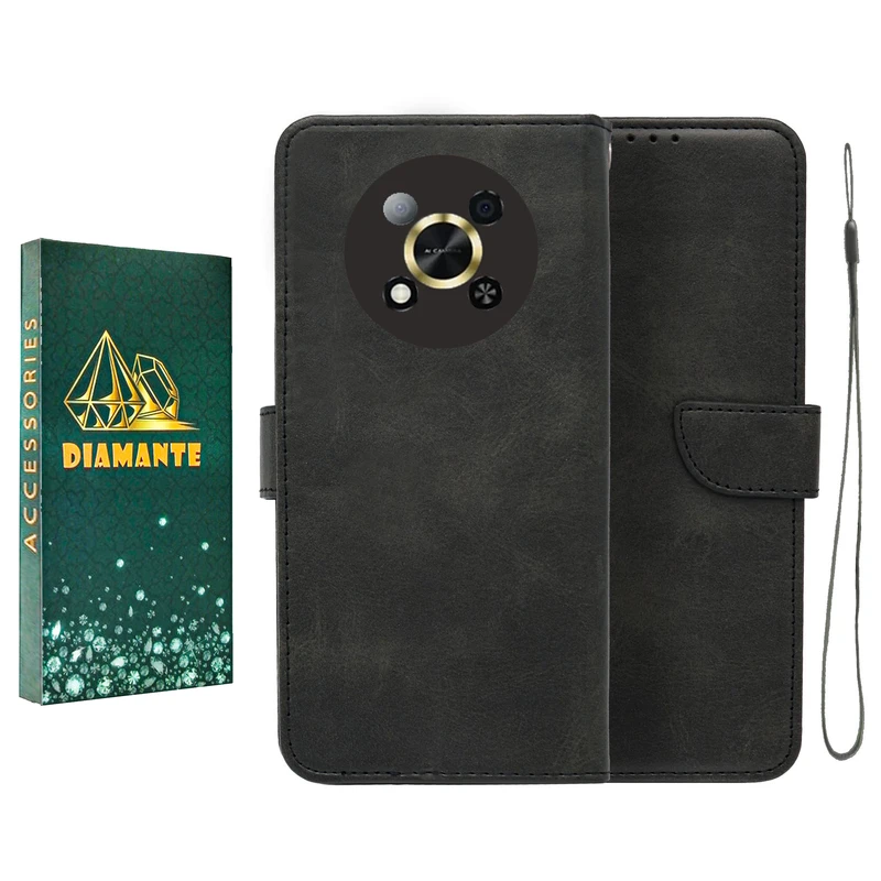 کیف کلاسوری دیامانته مدل Bandaviz Gn مناسب برای گوشی موبایل وکال Vocal V2 به همراه بندآویز