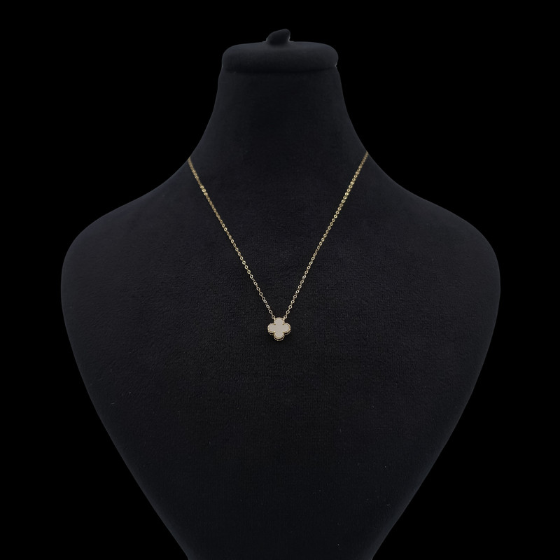 گردنبند طلا 18 عیار زنانه با زنجیر حلقه‌ای (فلامینگو) ناریا مدل ونکلیف SH26-18-WH