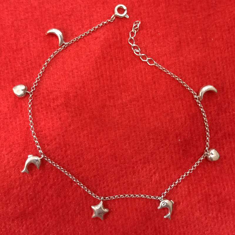 پابند نقره زنانه سلین کالا مدل دلفین ce-As6