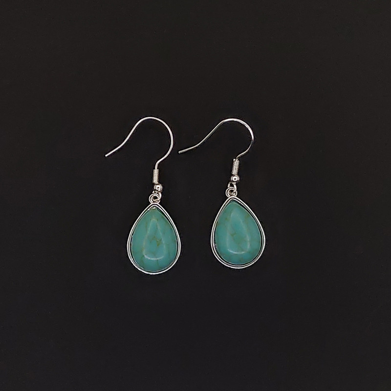 گوشواره زنانه اکسسورایز مدل اشک سنگ دار