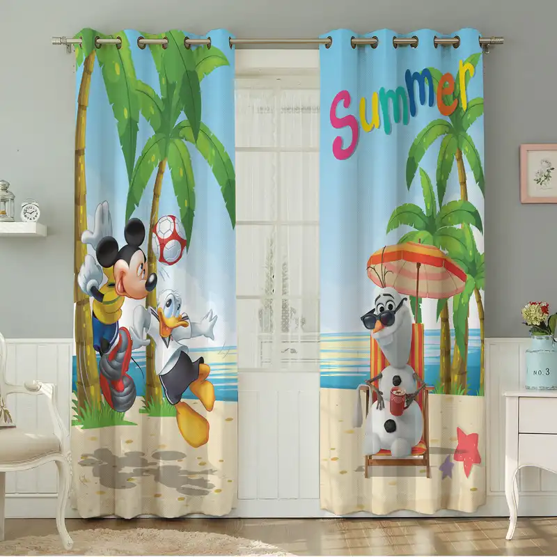 پرده نیروانا طرح کودک مدل مخمل کد 4836 سایز 140×280 سانتی متر