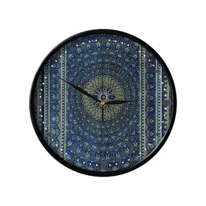ساعت دیواری مدوپد طرح فرش قم گنبدی اشکی مدل C-Ghom078
