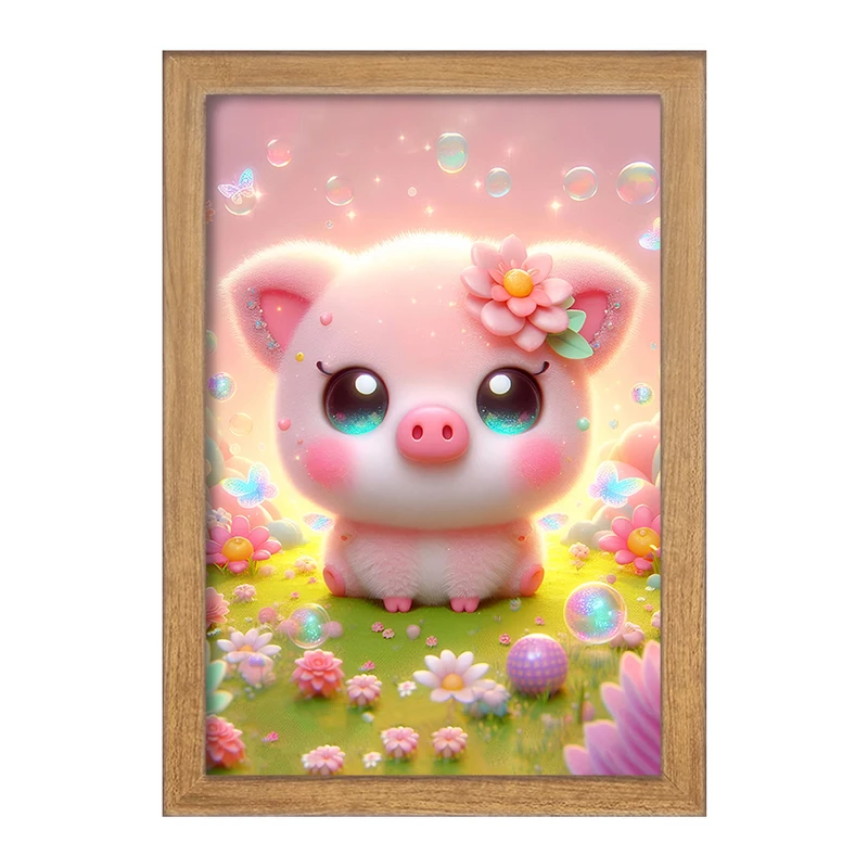 تابلو خندالو مدل خوک کیوت کد F5472