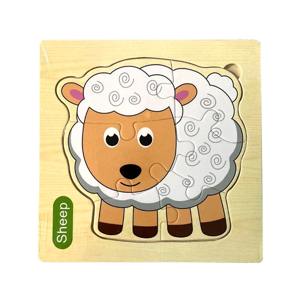 پازل چوبی 6 تکه مدل sheep مناسب برای بالای 2 سال