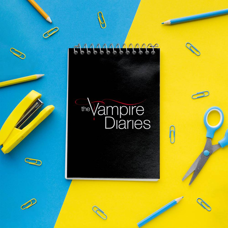 دفتر یادداشت 50 برگ خندالو مدل خاطرات یک خون آشام The Vampire Diaries کد 20245