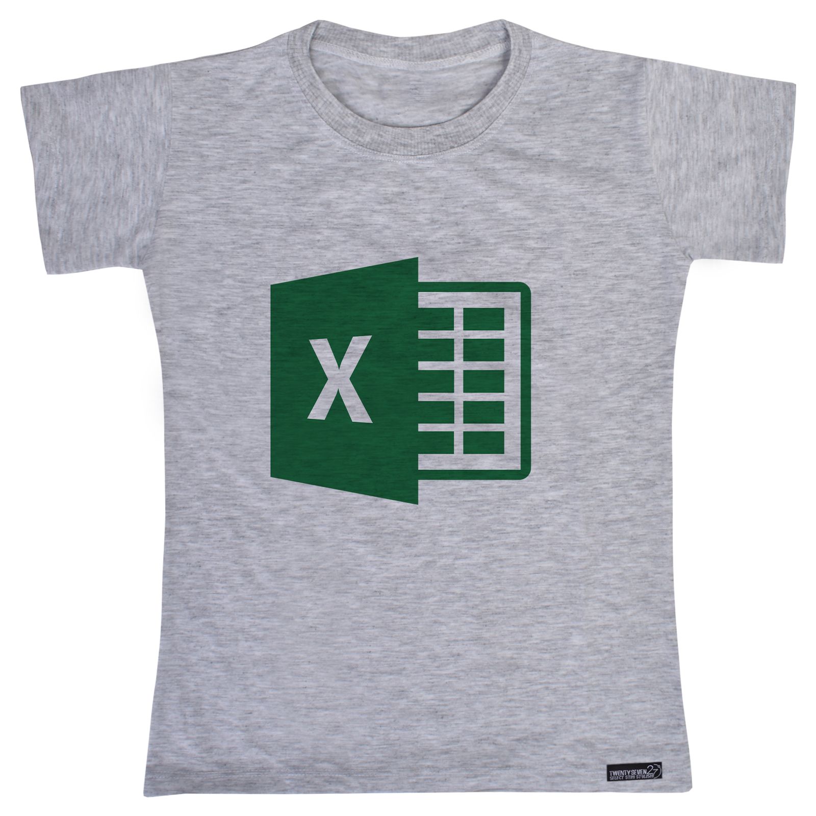 تی شرت آستین کوتاه دخترانه 27 مدل Microsoft Excel کد MH913 -  - 3