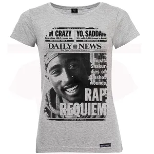 تی شرت آستین کوتاه زنانه 27 مدل Rap Requim کد MH1204